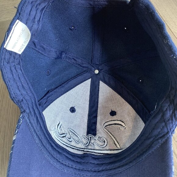 Texas Souvenir Ball Cap Blue Adj Hook & Loop Closure Embroidery TX Letters Texas - Picture 8 of 9